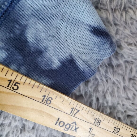 Old Navy Jacket Womens Medium Blue Tie-Dye Easy Vintage Full-Zip Hoodie - Picture 6 of 9
